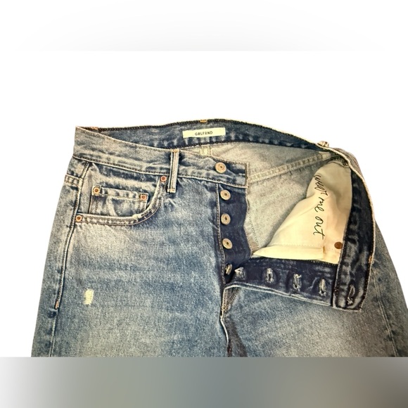 GRLFRD Linda Cropped Straight Leg Jean in Schools Out Size 27 - Picture 4 of 11